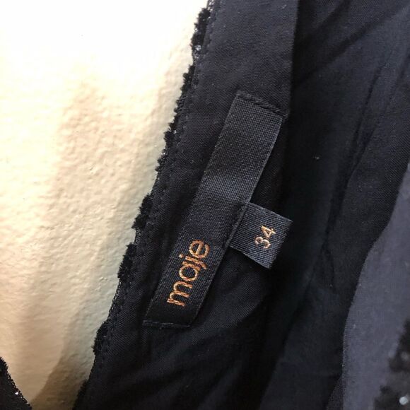 Maje Roany Velvet Cut Out Mini Dress - Picture 13 of 14